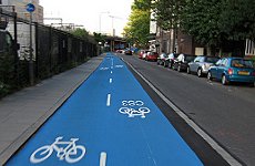 Boris Johnson Opens First Cycle Superhighways.