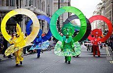 London Olympics: 100-Day Celebrations Move to Trafalgar Square.