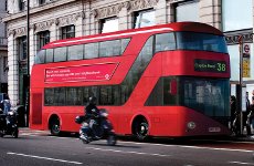 Boris Johnson Climbs Aboard New Routemaster.