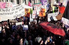 Students Bring Carnival of Resistance to Trafalgar Square