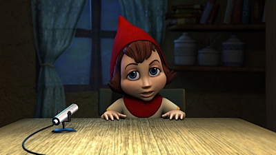 Anne Hathaway plays Red in Hoodwinked. Directed by Cory Edwards. Copyright Momentum Pictures