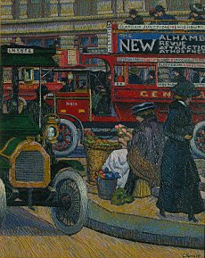 Charles Ginner. Piccadilly Circus, 1912. Tate