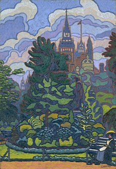 Charles Ginner. Victoria Embankment Gardens 1912. Tate