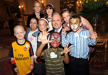 A group of children with life-threatening illnesses enjoyed a summer tea party at The Ritz Hotel on 19 August 2008. Photo courtesy of Make-A-Wish Foundation UK.