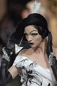 Hats: An Anthology by Stephen Jones. Stephen Jones for Christian Dior Haute Couture Autumn Winter 2007. Copyright Chris Moore/catwalking.com