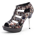 Leopard Zip-Up Sandals. Dorothy Perkins