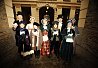 Suzanne Shaw and a troop of Dickensian Carollers celebrating the launch of Disney's A Christmas Carol the video game on the Nintendo DS by singing classic carols in Potter's Field Park and at Hay's Galleria on Tooley Street.