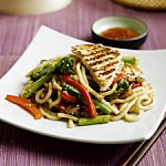 Udon Noodles with Tenderstem®, Red Peppers and Griddled Turkey