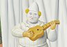 Fernando Botero: The Circus exhibits at Thomas Gibson Fine Art, 31 Bruton Street, until 9 April. Fernando Botero. White Pierrot. 2008. 133 x 101cm. Oil on canvas.