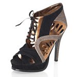 Black And Bronze Platform. Miss Selfridge