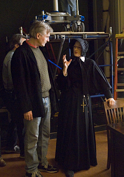 Doubt Interview: John Patrick Shanley. Photo Credit: Andrew Schwartz. Photo credited to Andrew Schwartz (C) 2008 Miramax Film Corp All Rights Reserved