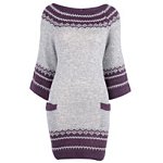 Grey/Purple Jumper. Dorothy Perkins.