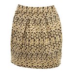 Petites Gold Jacquard Skirt. Miss Selfridge