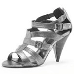 Pewter Metallic Strappy Sandals. Dorothy Perkins