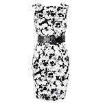 Black/White Pansy Print Dress. Dorothy Perkins.