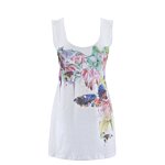 Ladies Butterfly Bling Vest. Peacocks