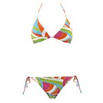 Multi Coloured Bikini Set. Peacocks