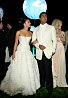 Aishwarya Rai and Abhishek Bachchan arrive at the Up Party at the Carlton Beach during the 62nd International Cannes Film Festival on May 13, 2009 in Cannes, France. (Photo by Kristian Dowling/Getty Images). Kristian Dowling. 2009 Getty Images