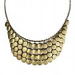 Antique Disc Bib Necklace (Mood). Debenhams