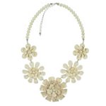 Cream Flower Collar Necklace. Dorothy Perkins