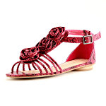 Pink Snake Print Flower Sandal. Dorothy Perkins.