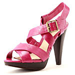 Pink Crossover Sandals. Dorothy Perkins.