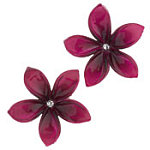 2 Plastic Flower Clips. Miss Selfridge.