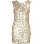 Gold Sequin Sleeveless Dress. Dorothy Perkins