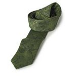 Green Paisley Silk Tie. Debenhams.