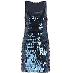 Off The Record Blue Sequin Vest Dress. Dorothy Perkins