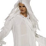 Adult Halloween Ghostly Spirit Costume. Joker Masquerade.