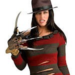 Adult Licensed Miss Krueger Halloween Costume. Joker Masquerade. 