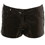 Black Sequin Shorts. Miss Selfridge