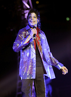 Michael Jackson's last show rehearsal at STAPLES Center on June 23, 2009 in Los Angeles, California. Kevin Mazur/AEG/Getty Images via image.net.