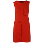 Orange Zip Ponte Shift Dress. Dorothy Perkins