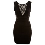 Petites Lace Insert Dress. Miss Selfridge.