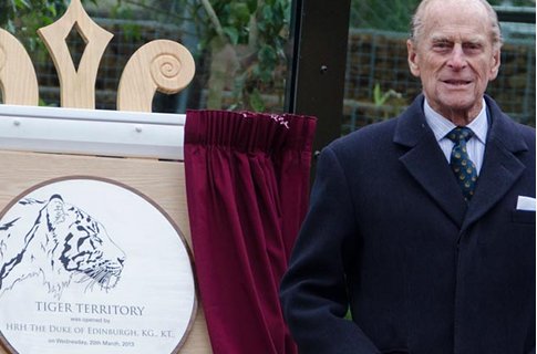 Geri Halliwell admits she was 'worried' when Prince Philip opened new tiger encl