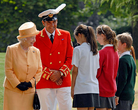 David Barber with Her Majesty The Queen - Copyright M Swift