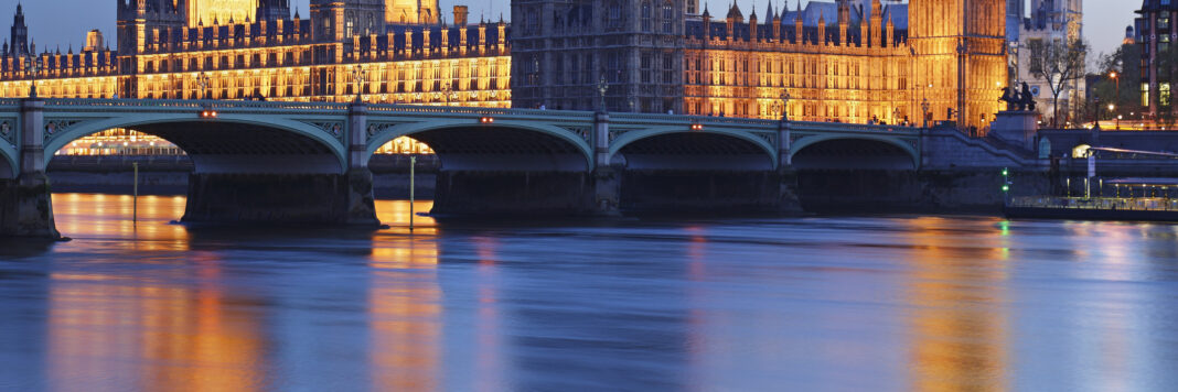 London at night