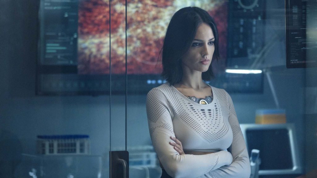 Eiza Gonzalez as KT in Bloodshot, directed by David SF Wilson. Photo: Graham Bartholomew. Copyright: 2020 CTMG, Inc. All Rights Reserved.