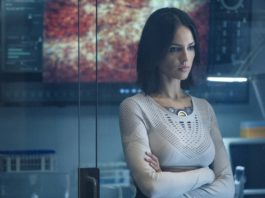 Eiza Gonzalez as KT in Bloodshot, directed by David SF Wilson. Photo: Graham Bartholomew. Copyright: 2020 CTMG, Inc. All Rights Reserved.