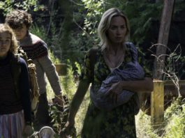 Millicent Simmonds as Regan Abbott, Noah Jupe as Marcus Abbott and Emily Blunt as Evelyn Abbott in A Quiet Place Part II, directed by John Krasinski. Photo: Jonny Cournoyer. Copyright: 2019 Paramount Pictures. All Rights Reserved.