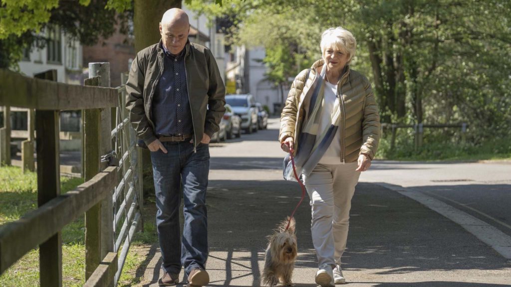 Dave Johns as Dave and Alison Steadman as Fern in 23 Walks, directed by Paul Morrison. Photo: Nick Wall. Copyright: Parkland Entertainment. All Rights Reserved.