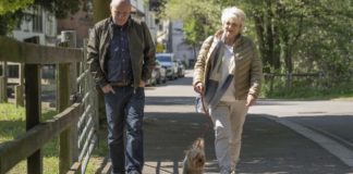 Dave Johns as Dave and Alison Steadman as Fern in 23 Walks, directed by Paul Morrison. Photo: Nick Wall. Copyright: Parkland Entertainment. All Rights Reserved.