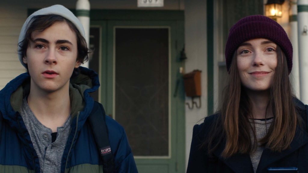 Anthony Starkman as Ethan Winslow and Sydne Mikelle as Max Winslow in Max Winslow And The House Of Secrets, directed by Sean Olson. Copyright: Munro Film Services. All Rights Reserved.