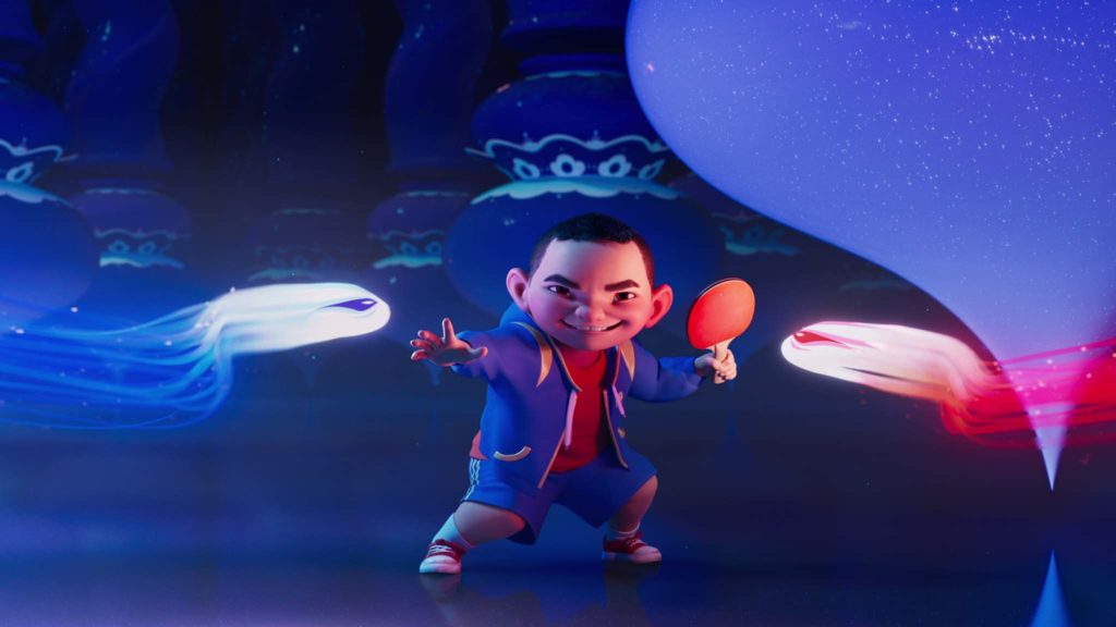 Chin (voiced by Robert G Chiu) in Over The Moon, directed by Glen Keane and John Kahrs. Copyright: Netflix, Inc. All Rights Reserved.