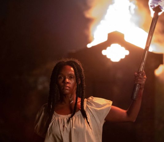 Janelle Monae as Eden in Antebellum, directed by Gerard Bush and Christopher Renz. Photo: Matt Kennedy. Copyright: Lionsgate Films. All Rights Reserved.