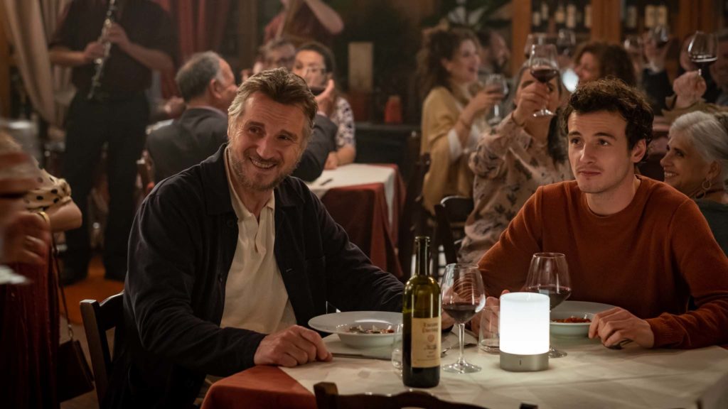 Liam Neeson as Robert Foster and Micheal Richardson as Jack Foster in Made In Italy, directed by James D'Arcy. Copyright: Lionsgate. All Rights Reserved.