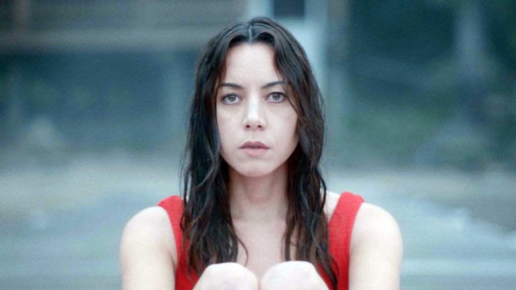 Aubrey Plaza as Allison in Black Bear, directed by Lawrence Michael Levine. Copyright: Vertigo Releasing. All Rights Reserved.