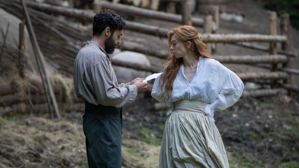 Christopher Abbott as Finney and Vanessa Kirby as Tallie in The World To Come, directed by Mona Fastvold. Photo: Vlad Cioplea. Copyright: 2021 CTMG, Inc. All Rights Reserved.